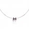 Hermes Cage d'H Necklace Purple in Lacquer With Gold